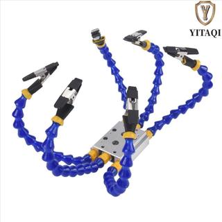Kẹp bàn hàn YITAQI, Thiết kế bạch tuộc Đế hợp kim nhôm Hàn giúp tay, Kẹp bàn có thể điều chỉnh đa chức năng Trạm cố định hàn cánh tay linh hoạt Xưởng DIY