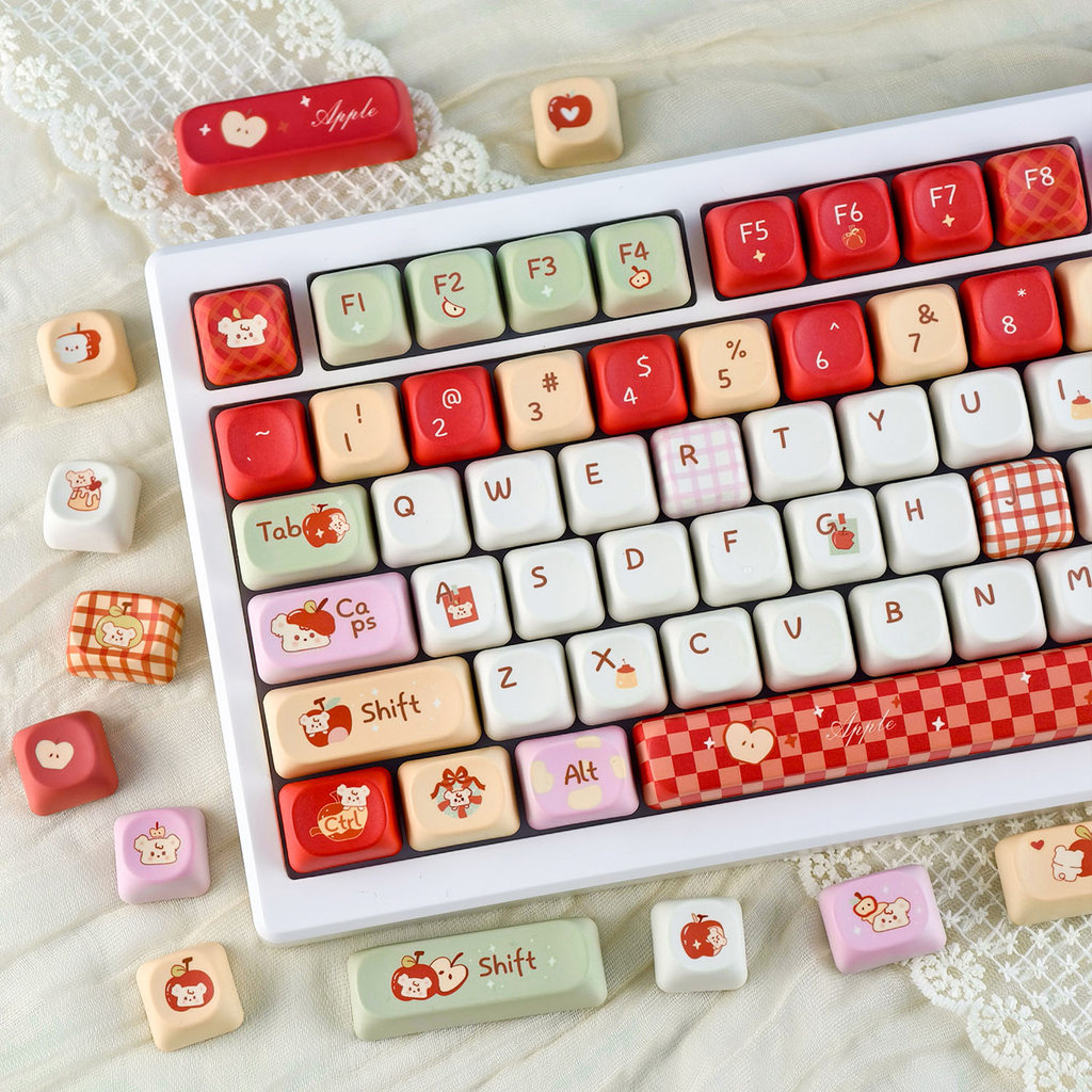 [Tiếng Anh / Thái / Hàn Quốc] MAIMOOO A Cắn Của Apple Keycap MOA / Cherry Profile 120 Phím PBT Dye-s