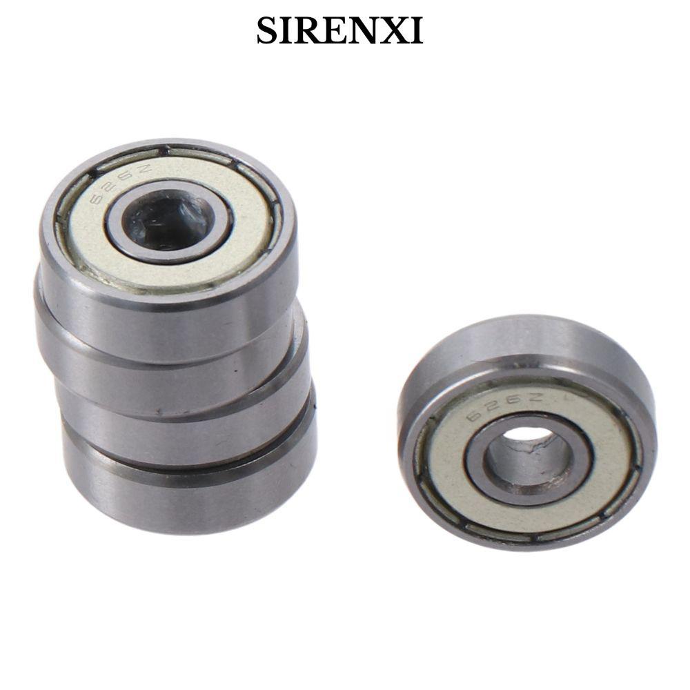 SIRENXI 10 Vòng bi kín đôi, Vòng bi bi rãnh sâu 6mm x 19mm x 6mm bằng thép Chrome, Dễ dàng bảo trì T