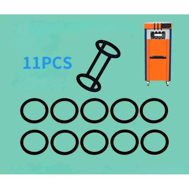 Bộ phận máy làm kem 10 chiếc Vòng đệm O + 1 chiếc H-ring Máy làm kem Phụ tùng phụ kiện