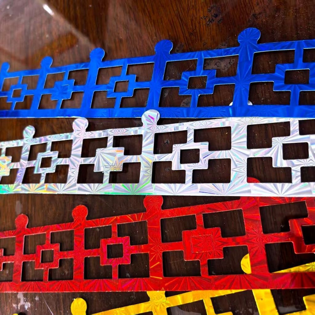 Origami Nhân Vật Trung Quốc Vàng Sáng Bóng Hàng Rào Lanh Phụ Kiện Sản Phẩm Giấy Trang Trí Dải Dài 36