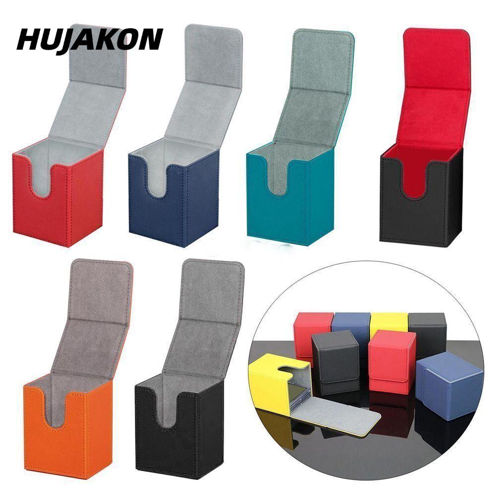 HUJAKON Game MTG Trading Card Holder, Storage Organizer Deck Box, Collection Box Protectors PU Colle
