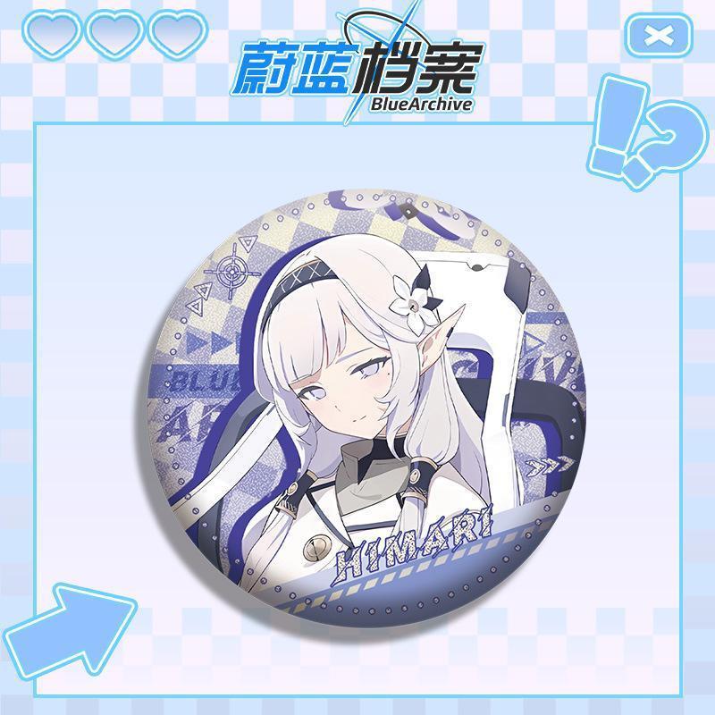 Huy Hiệu Anime Pin / bros anime blue archive himari mika yuuka shiroko 58mm