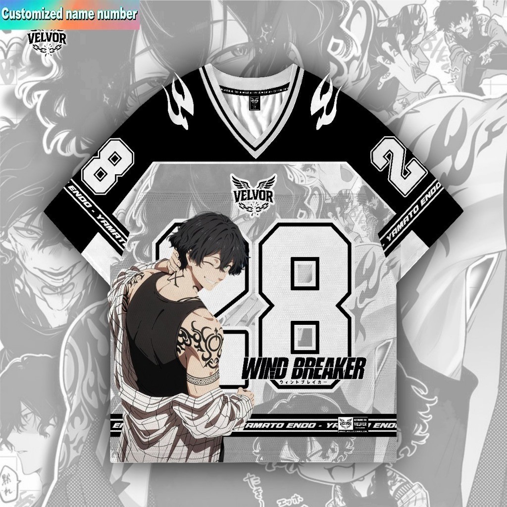 Áo Thun Oversize Anime Cho Trẻ Em Winbreaker Series 28