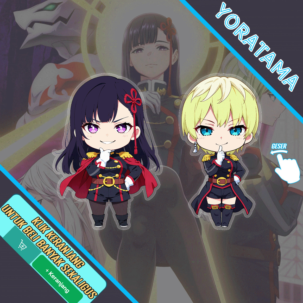 Gantungan Kunci Mato Seihei no Slave Tenka Izumo Ren, Keychain Anime Lucu