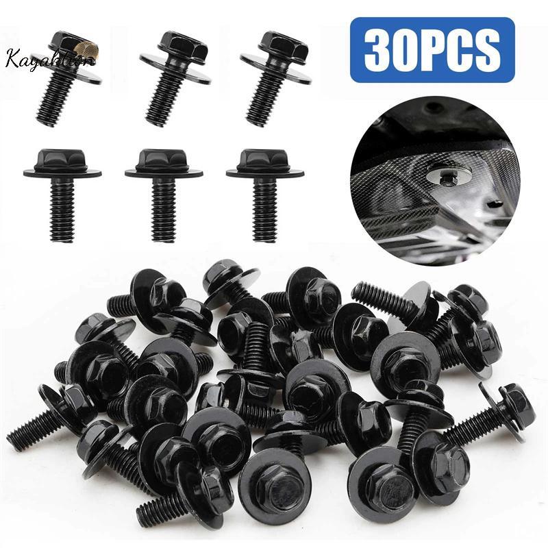 Kayaktion 30 Bu lông chảo truyền động M6 X 1.0, Bu lông chảo dầu truyền động 17mm Đầu lục giác với m