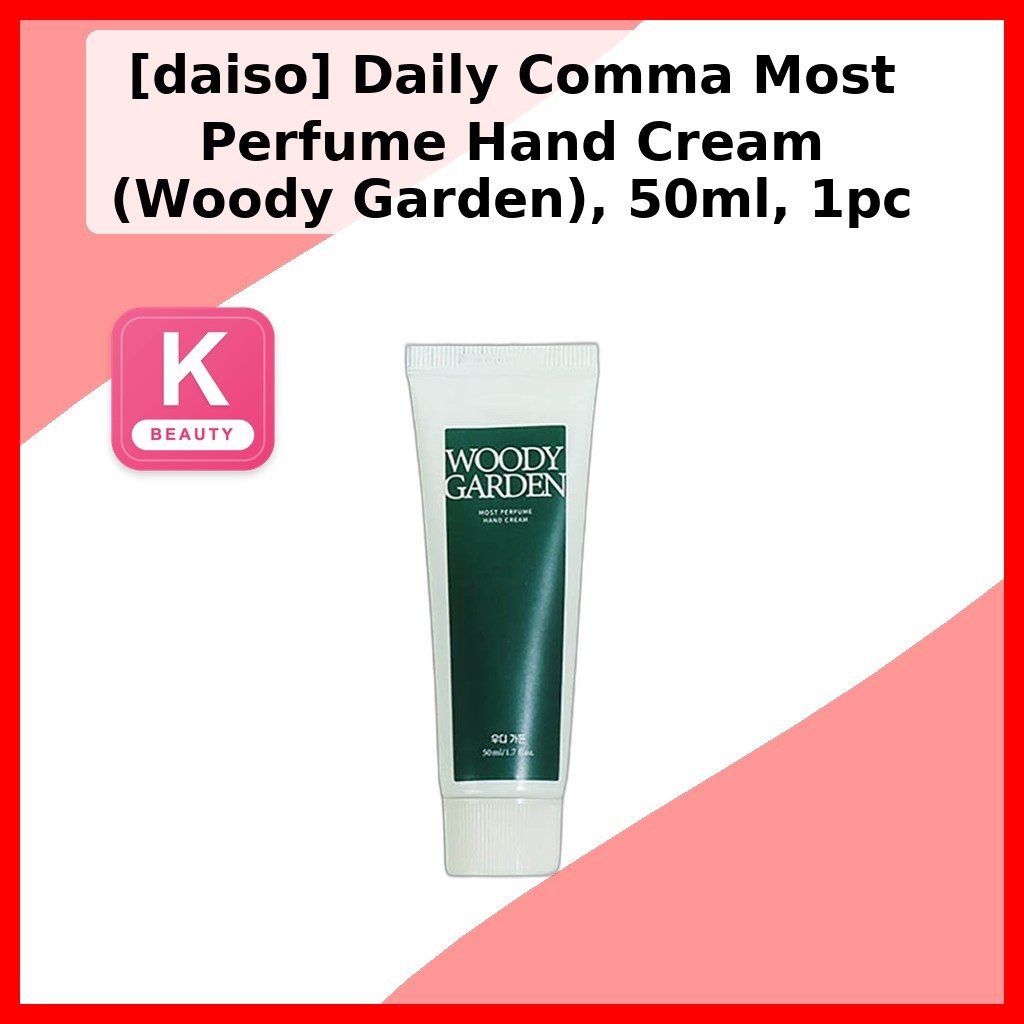 [daiso] Daily Comma Most Perfume Hand Cream (Woody Garden), 50ml, 1pc / Kem dưỡng tay Hàn Quốc của m