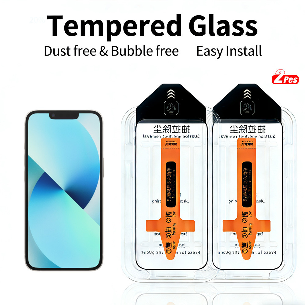 2 Chiếc Kính Cường Lực HD Cho iPhone 11 12 13 Pro Max 12 / 11 / 13 i11 i12 i13 Pro Max Bảo Vệ Màn Hì