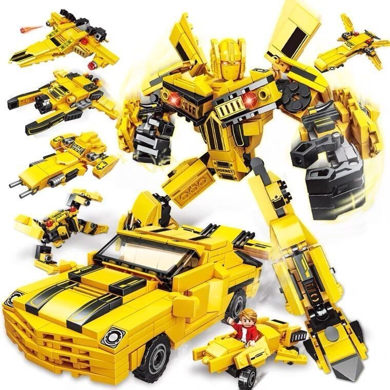 Tương thích Lego Transformers Series Transformers Mecha Warrior Wasp Mecha Xe thể thao Bé trai Đồ ch