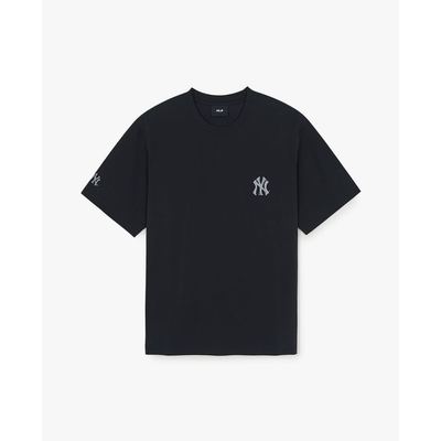 MLB - Áo thun unisex cổ tròn tay ngắn Basic Simple Street Logo_3ATSB0463-50BKS
