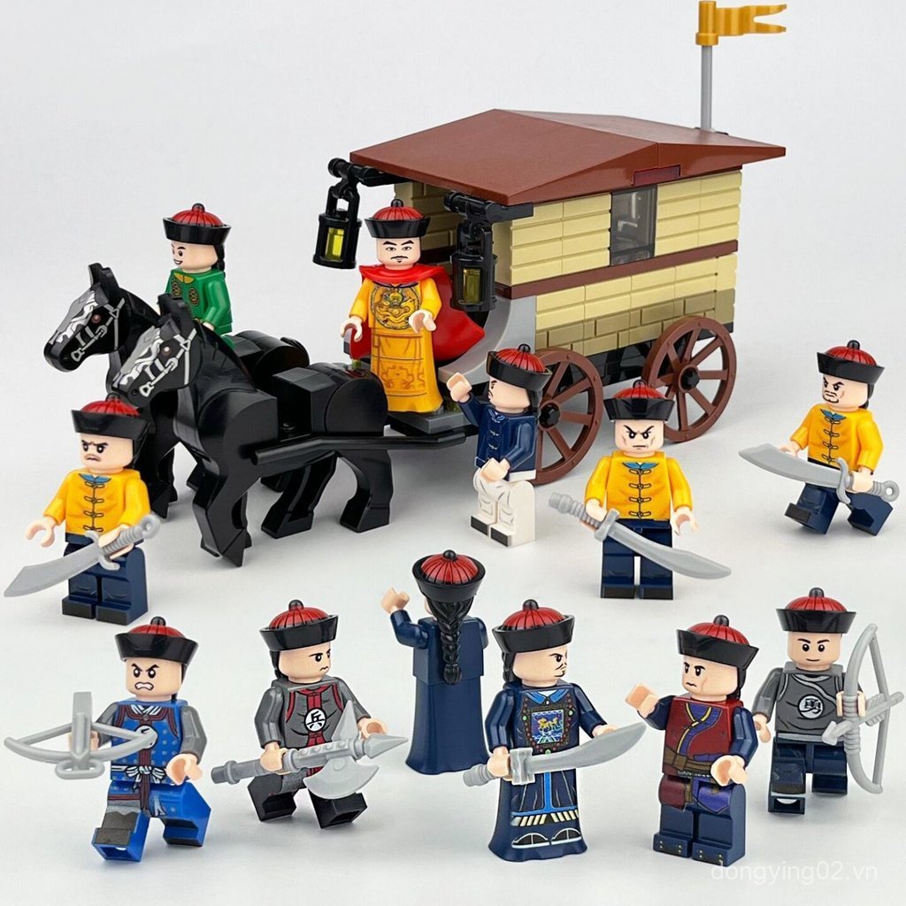 Minifigures Thích Hợp Cho Khối Xây Dựng Lắp Ráp Đồ Chơi Bé Trai Nhà Thanh Hoàng Đế Yuqian Bảo Vệ Nhâ