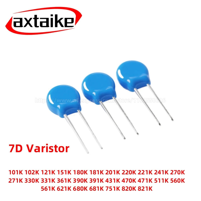 20 Chiếc 7D Varistor 100-820V (07D101K / 07D471K / 07D681K), Tấm bảo vệ chống sét oxit kẽm để cấp ng