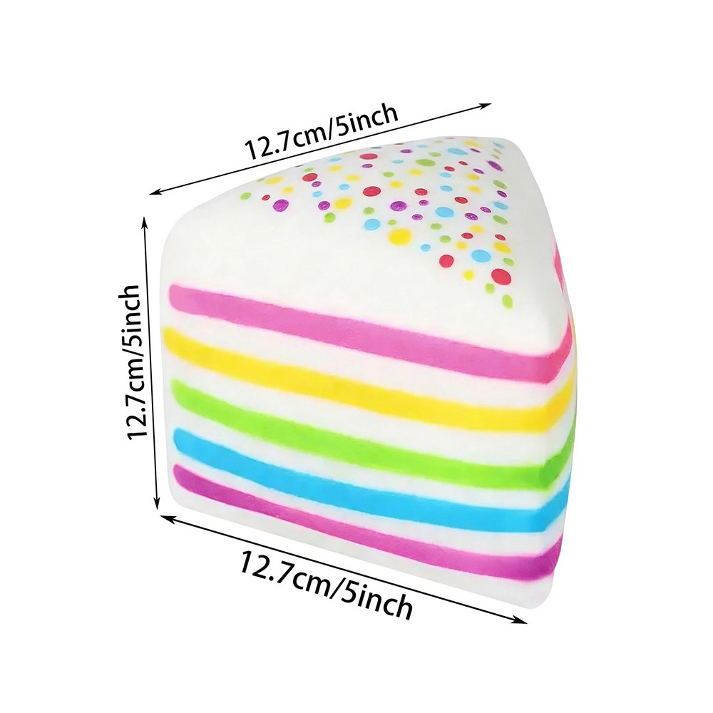 Smush Rainbow Layer Cake Mart Polka Dot Cake Squishy Toy Soft Squeeze