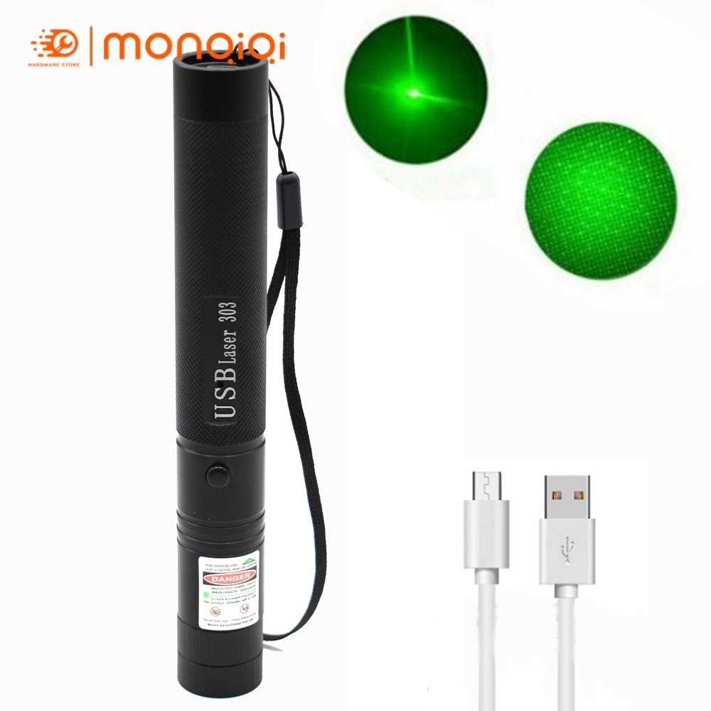 Đèn laser siêu mạnh, Đèn pin laser 303 pin sạc, Đèn laze chiếu sao, Bút laser -4