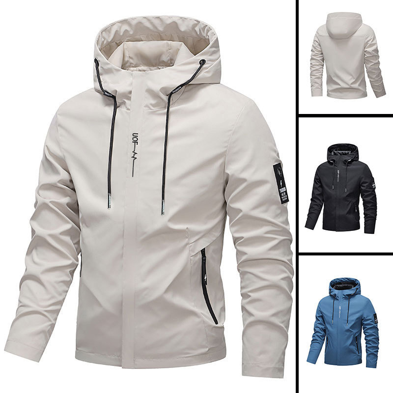 Athletics Men Jacket Hàn Quốc Unisex Áo Khoác Chống Gió Nhẹ Đàn ông Đầu Couple Áo Khoác đi Bộ Ngẫu N