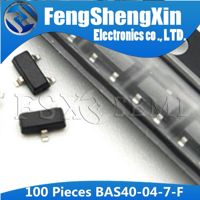 100 chiếc BAS40-04-7-F SOT23-3 K44 BAS40-04 SOT-23 BAS40-04-7 BAS40 GẮN SURFACE SCHOTTKY BARRIER DIO