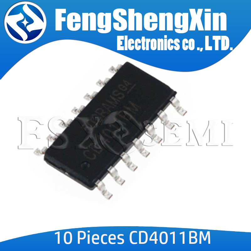 10 Cái / lốc CD4011BM SOP-14 CD4011 CD4011BM96 SOP CMOS NAND GATES IC