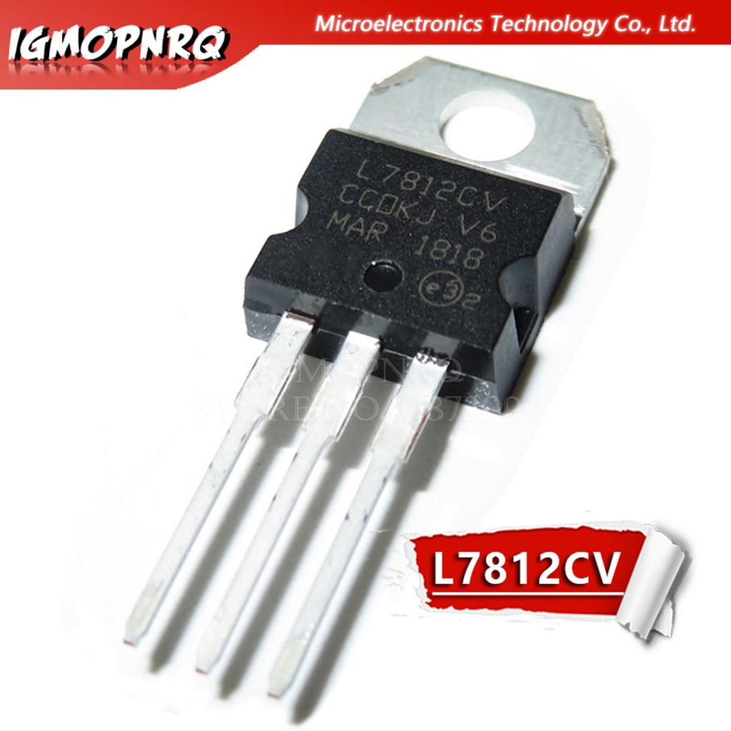 10 Chiếc L7812CV L7812 KA7812 MC7812 Bộ Điều Chỉnh Điện Áp 12V 1.5A TO-220