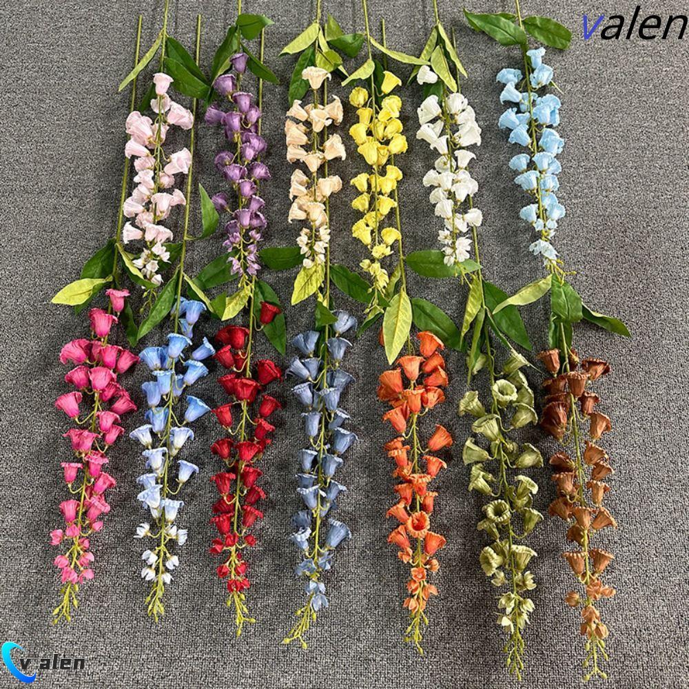 REXOR Aeolian Bells Orchid, Hoa lan nhân tạo bằng nhựa linh hoạt, Hoa nghệ thuật đầy màu sắc Handmad