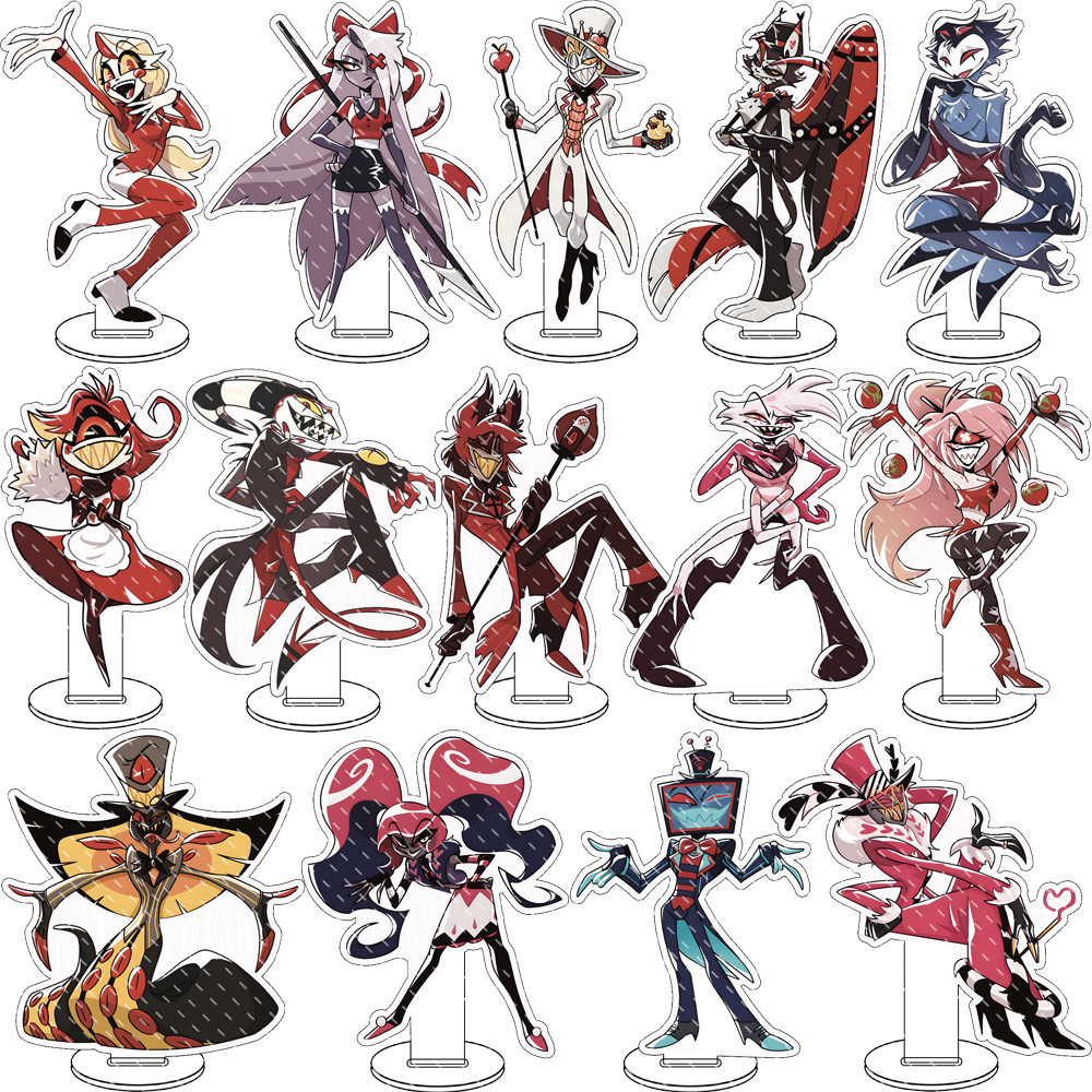 Anime Derivative Products Acrylic Stand Hazbin Hotel Character Personage Ornament Fan Gifts Alastor 