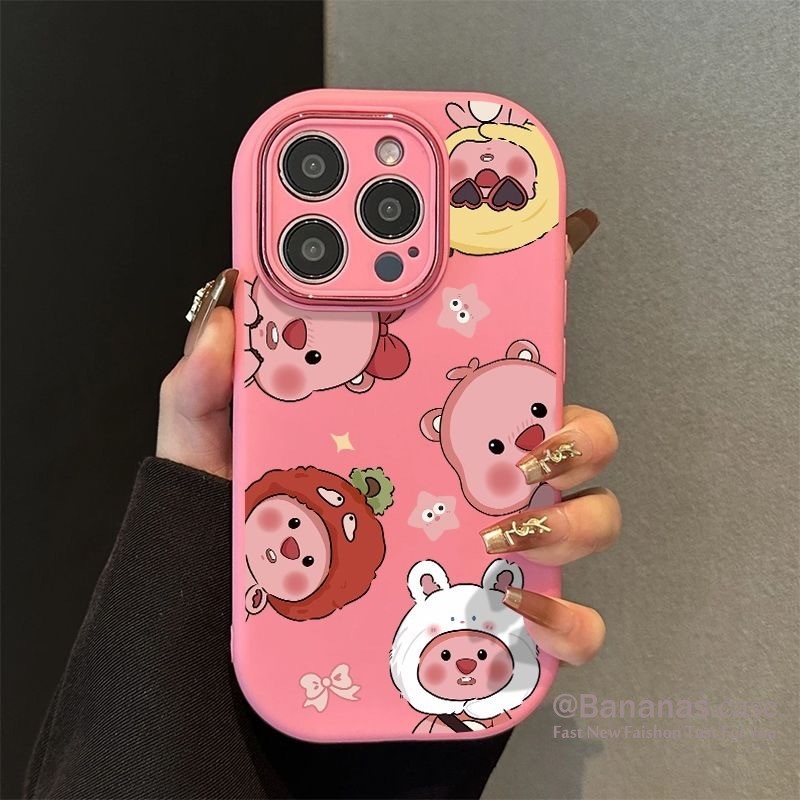 Ốp Điện Thoại Hoạt Hình Dễ Thương Loppy Cho iPhone 17 16 15 14 13 12 11 Pro Max X XR XS Max 8 Plus S