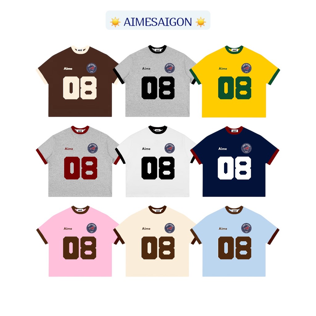 A5 Aimesaigon Áo Thun Big Boxy Local Brand Form Rộng Tay Ngắn Cotton 250gsm "PHỐI TAY 3 MẪU " Nam Nữ Unisex Mùa Hè | BigBuy360 - bigbuy360.vn