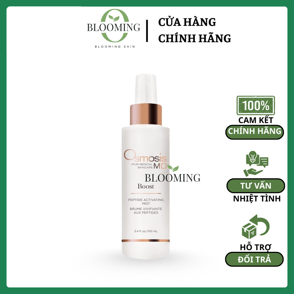 [Công Ty] Xịt Dưỡng Da Osmosis Boost Peptide Activating Mist 80ml Phục Hồi & Làm Dịu