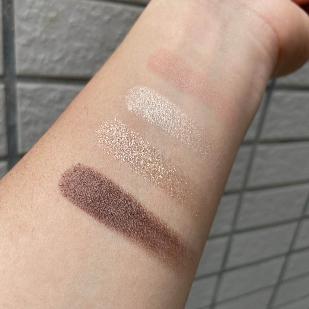 phấn mắt phấn mắt romand Luo Jie Tao T35 Bảng phấn mắt bốn màu màu nâu mơ Trang điểm hàng ngày khói 