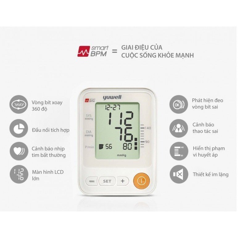 Máy đo huyết áp yuwell YE650A