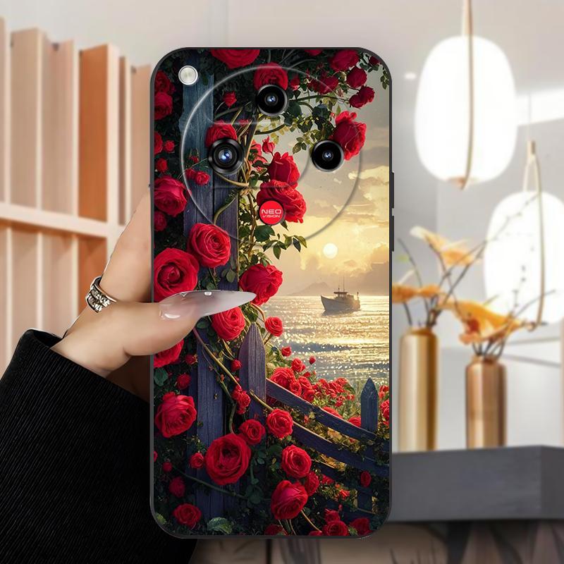 Ốp Lưng Cho ZTE Nubia RedMagic 10 Air Nubia Z70S Ultra Nubia Focus 2 Lãng Mạn Hoa Hồng Coast Ốp Điện