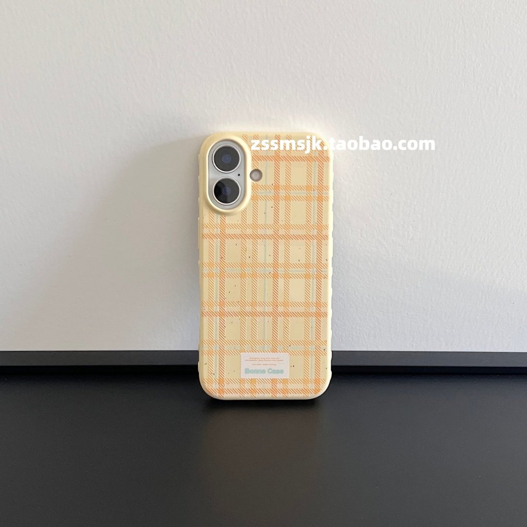 Ốp điện thoại này là gì?Simple Niche Cross Stripe Label iPhone17 Ốp Điện Thoại Nút Camera 16pro Thíc