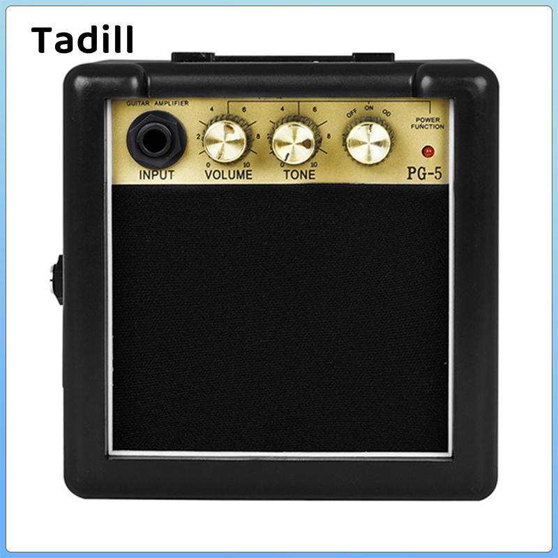 Bộ khuếch đại đàn guitar di động 5W Amp thực hành nhỏ gọn Amp Acoustic Bass Amp Kim loại bền cho đàn