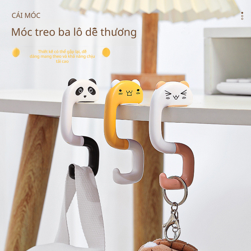 【No Adhesive/Removable Design】Multi-Purpose Portable Hook For Desk/Bag/Table/Chair - Space Saving Or