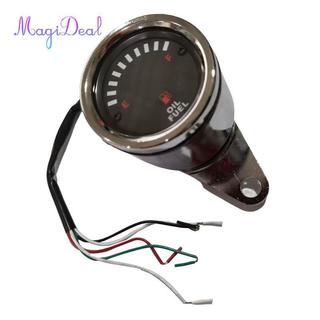 Đồng hồ đo nhiên liệu DC12v màu đỏ / kỹ thuật số 2,56 '' 65mm