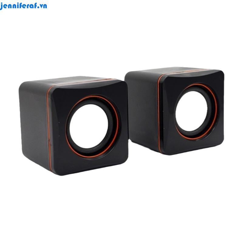 Jenniferferaf USB Có Dây Loa Máy Tính PC Nhỏ Stereo Loa Để Bàn Loa Âm Thanh Hộp Nhạc Cho Máy Tính PC