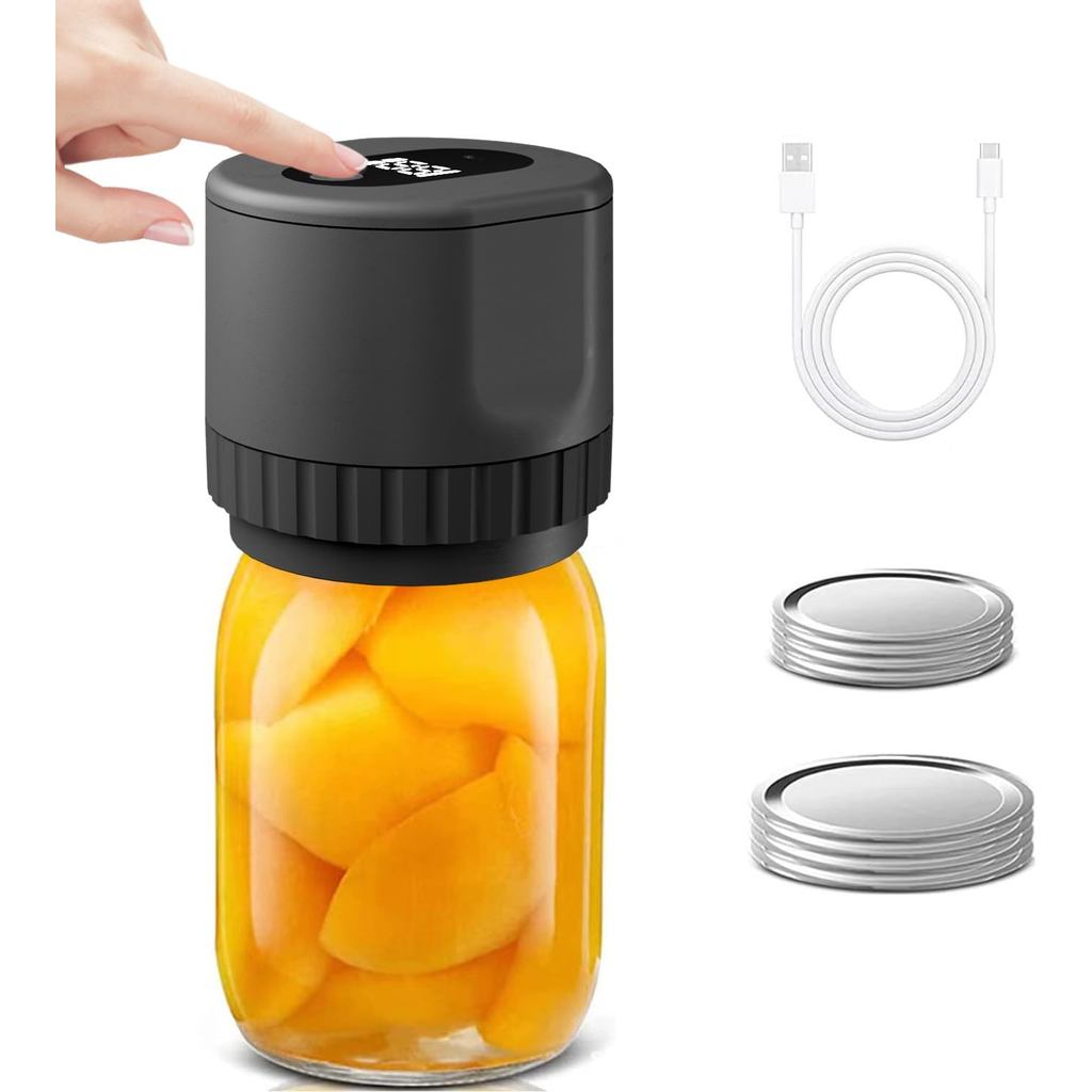 Mason jar Máy hút chân không, Bộ niêm phong chân không Mason Jar điện để bảo quản thực phẩm