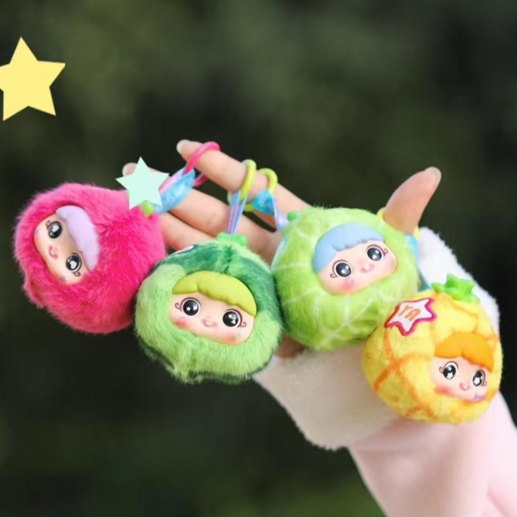 For YaYa Fun Fruit Cute Fruit Plush Toys Stuffed Plushie Small Fruit Toys Doll Funny Collectible Sen
