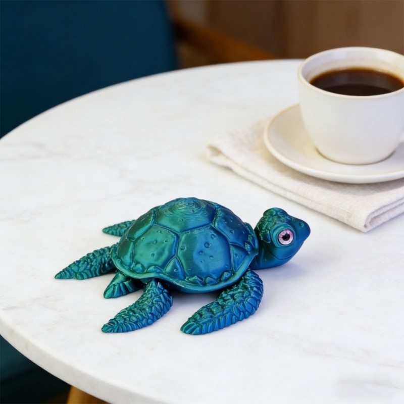 GROUP 3D In Hình Rùa Biển 3D In Hình Động Vật Thần Tài Đồ Chơi Giảm Căng Thẳng Trang Trí Bàn