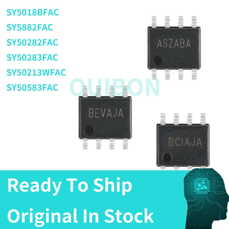 5 CÁI SY5018BFAC SY5882FAC SY50282FAC SY50283FAC SY50213WFAC SY50583FAC Chip Silergy Power IC