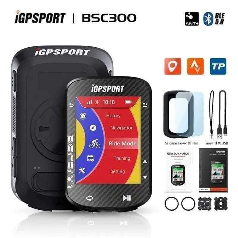 Đồng Hồ Xe Đạp Không Dây Cao Cấp GPS IGPSPORT BSC300
