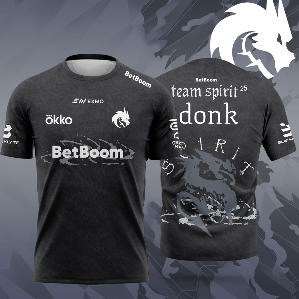Team Spirit Esports Team Jersey 2026 Nam Chơi Game Mùa Hè Áo Thun Tay Ngắn Thường Ngày