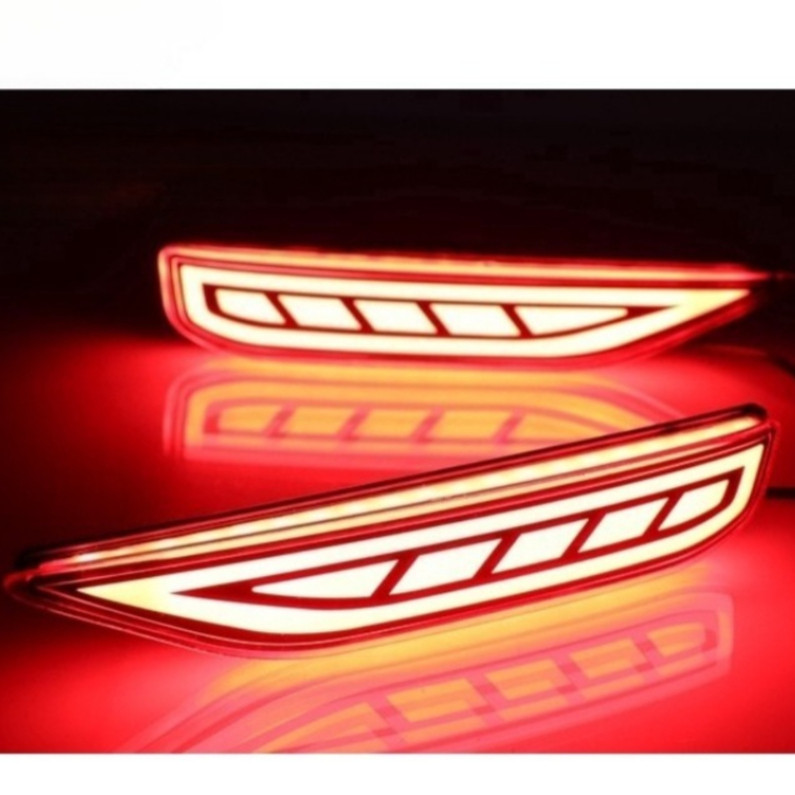 2 Cái / bộ Đèn LED Ô Tô + Nhựa Phía Sau Đèn Sương Mù Phanh Cản Cho Mitsubishi Xpander 2017 2018 2019