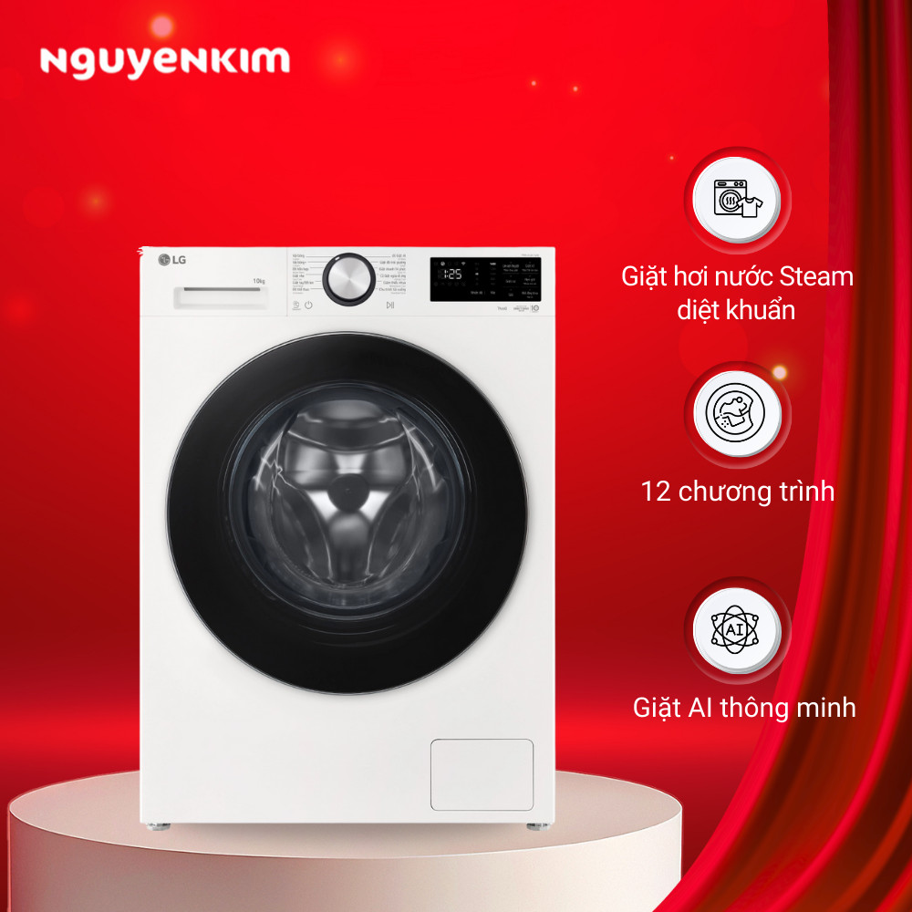 [Mới 2025] Máy giặt LG Inverter 10 kg FX1410N5W