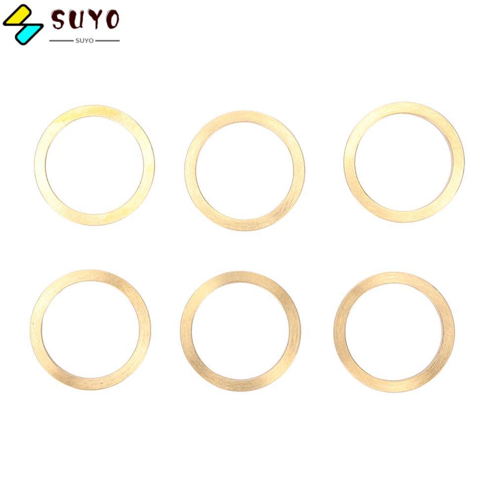 SUYO 6 Chiếc Nhẫn Đồng, TRONG 14 Nhẫn Ống Nixie, Vintage Điện Tử Đồng Nhẫn Trang Trí Cho TRONG 14 Ni