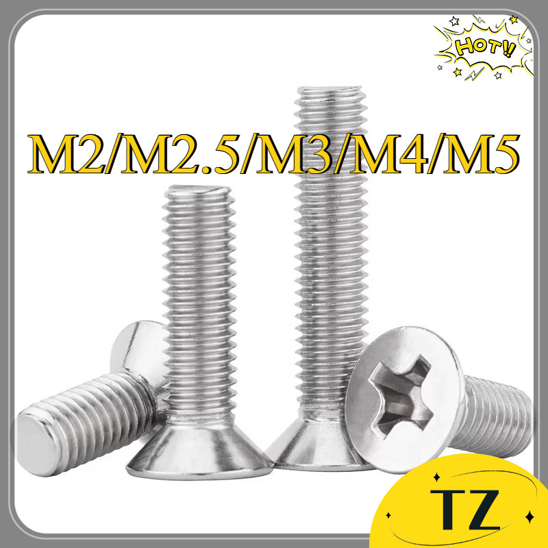 Ốc Vít đầu chìm chữ thập Thép không gỉ 316/Housing Screw Head Sink Cross Stainless Steel 316 M2 / M2