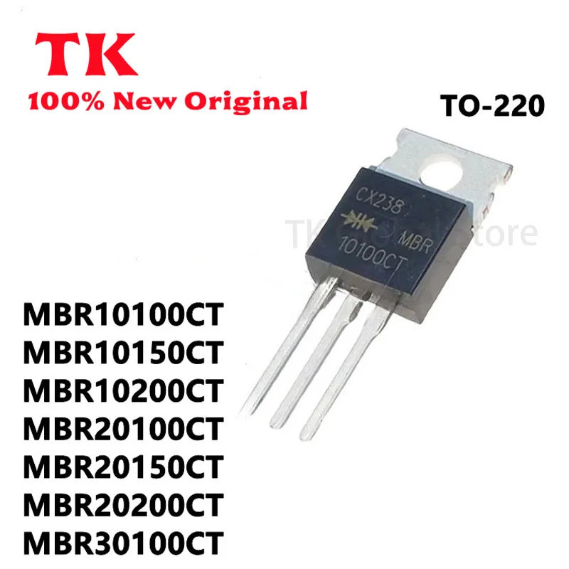 5 Chiếc MBR10100CT MBR10150CT MBR10200CT MBR20100CT MBR20150CT MBR20200CT MBR30100CT TO-220 Hiệu Ứng