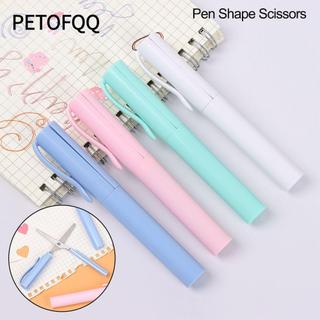 Kéo gấp PETOFQQ Di động Văn phòng phẩm an toàn Công cụ nghệ thuật cắt giấy