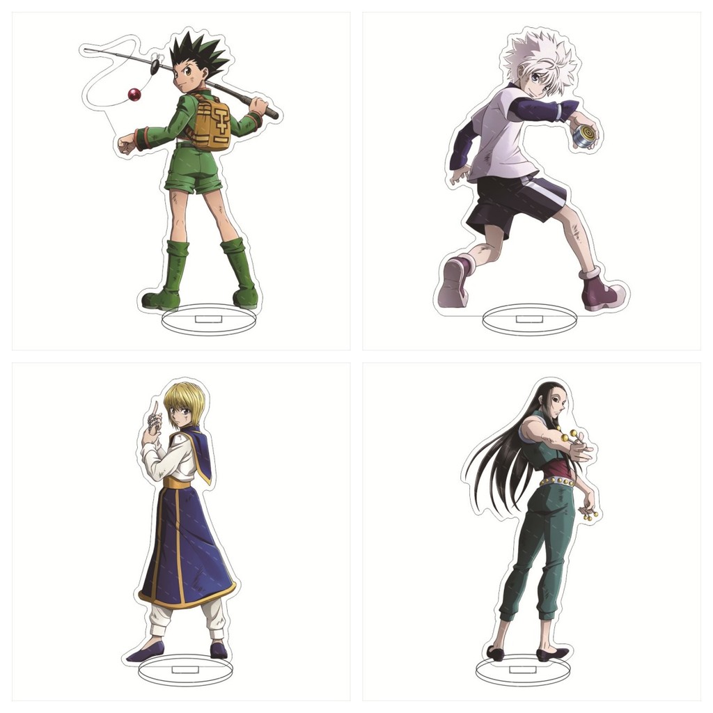 HOT Sale Game Anime Killua Leorio Gon Hyskoa Matiy Heytun Acrylic Stand Doll Figure Model Plate Cosp