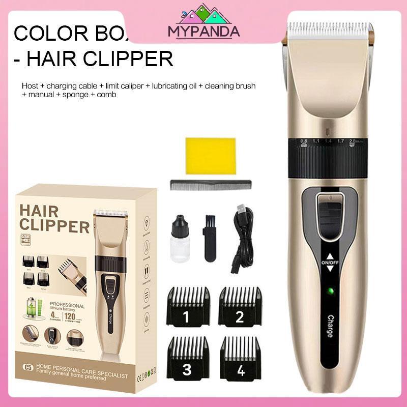 Bộ Tông Đơ Cắt Tóc Vàng Hoa Hồng MYPANDA Dành Cho Nam Tông Đơ Cắt Tóc & Chải Lông Bộ Tông Đơ Sạc Tôn