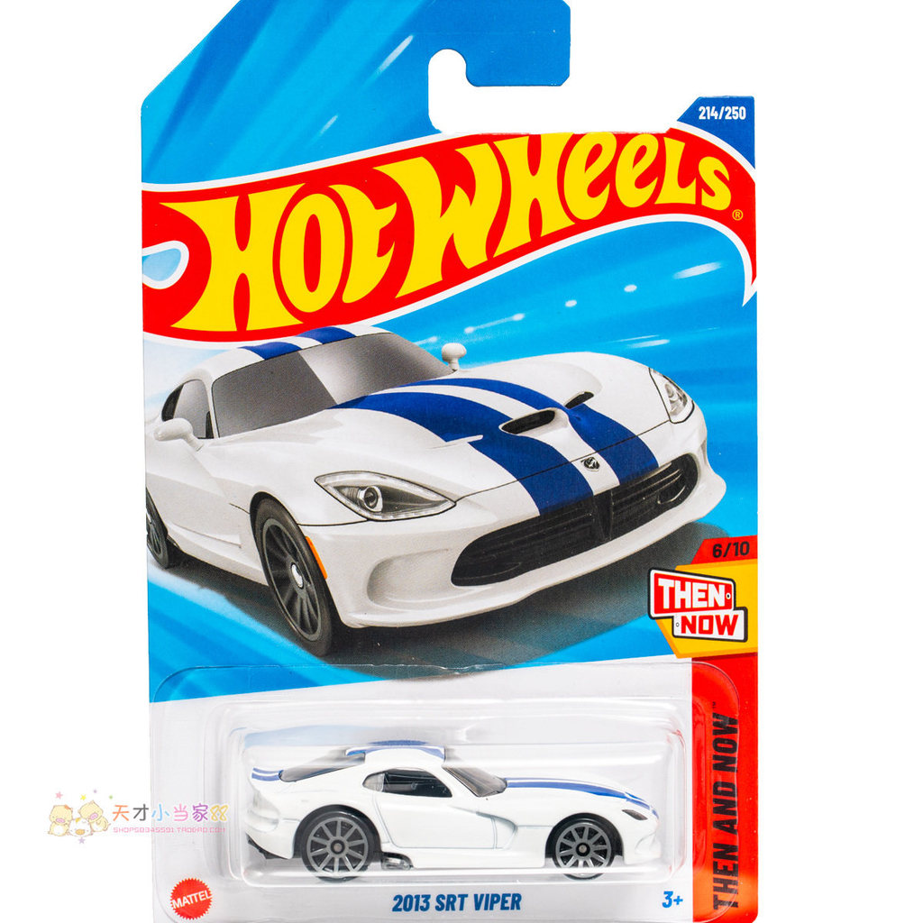 Không. 214 2013 SRT VIPER Dodge VIPER White Hot Wheels THEN AND NOW Series 25